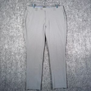 Peter Millar Crown Crafted Pants Mens 36x30 Gray Lightweight Golf Performance